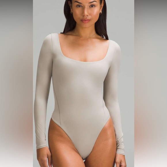 lululemon athletica Tops - 190. Lululemon Wundermost Ultra-Soft Nulu Square-Neck Bodysuit
Riverstone